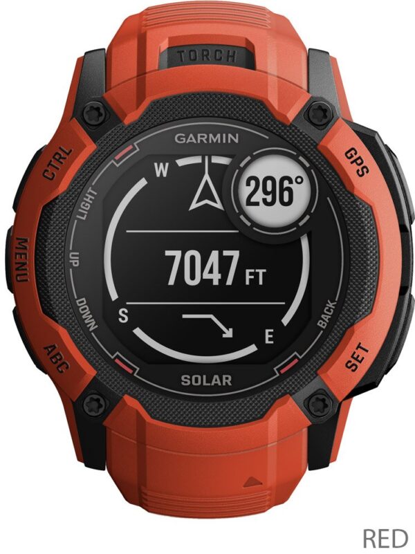 Garmin Instinct® 2X Solar - GPS Multisport Smartwatch - red