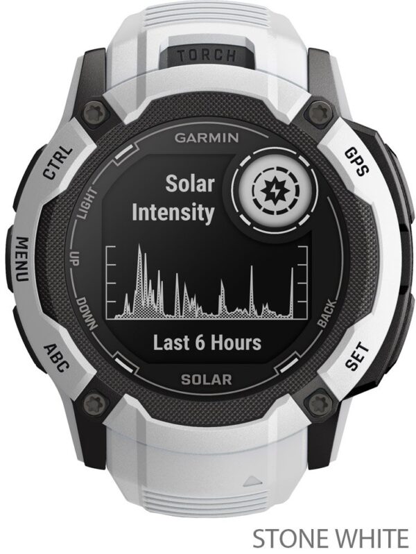 Garmin Instinct® 2X Solar - GPS Multisport Smartwatch - stone white