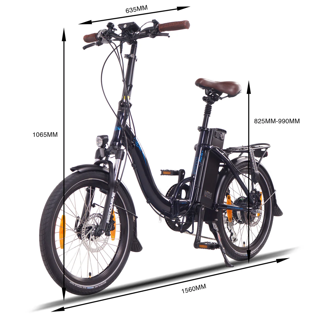 NCM Bikes Paris+, 20″, weiß, E-Faltrad E-Klapprad, Damen – Bild 4